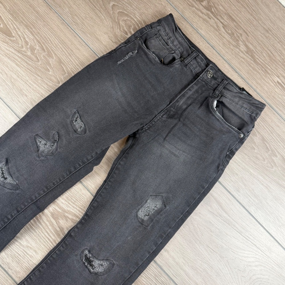 Hudson Womens Jeans High Rise Distressed Flare Black Size 16